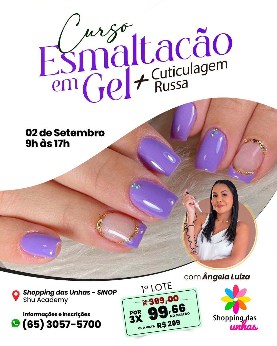 Esmaltação em Gel + Cutilagem Russa