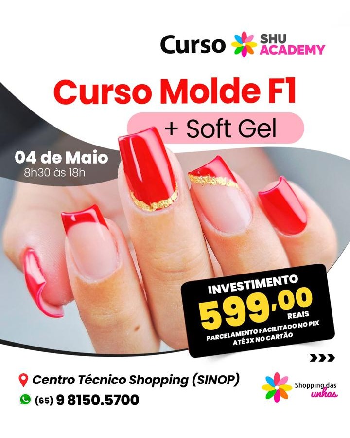 Curso Molde F1 + Soft Gel